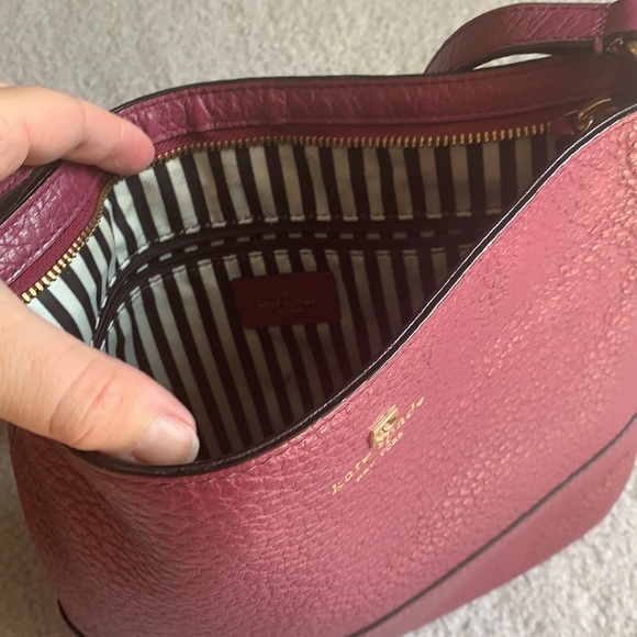 Kate Spade Purple Leather Crossbody Purse - Picture 3 of 7